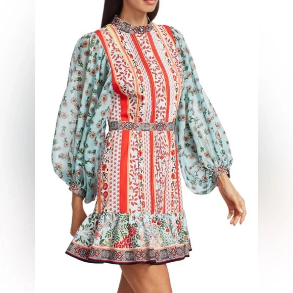 Alice + Olivia Raya Floral Mini Dress - Picture 3 of 10